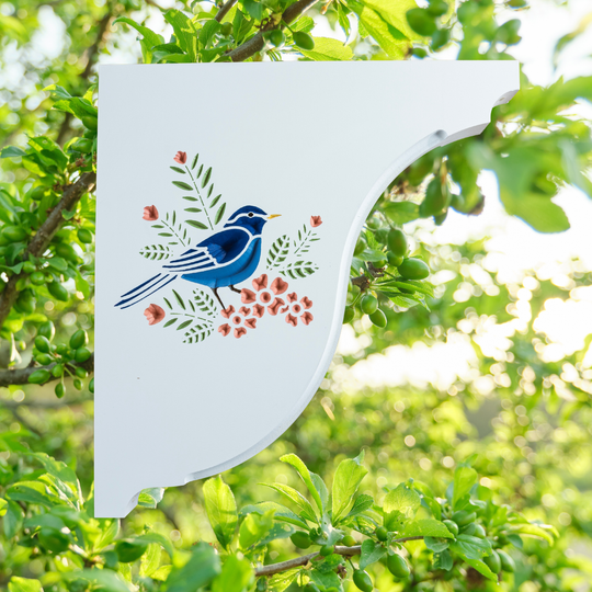 Blue Bird Handcrafted Mailbox Post Bracket