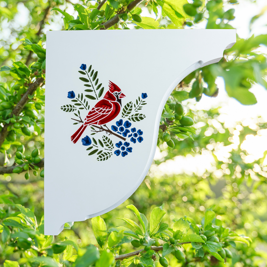 Cardinal Handcrafted Mailbox Post Bracket