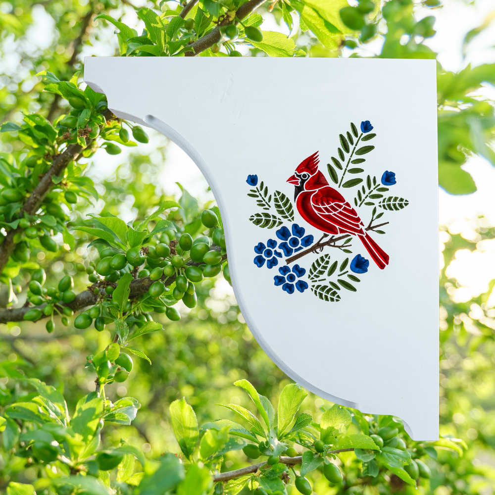 Cardinal Handcrafted Mailbox Post Bracket