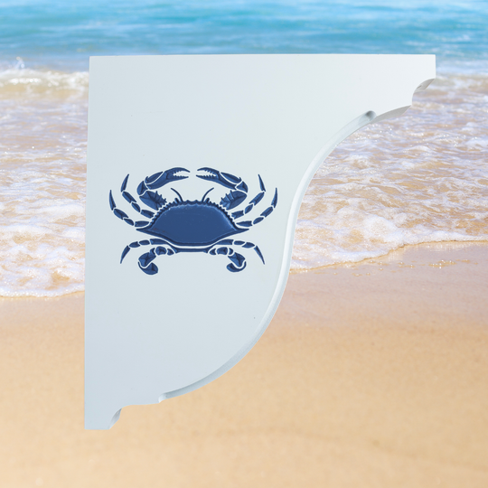 Crab Handcrafted Mailbox Post Bracket