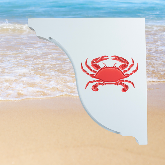 Crab Handcrafted Mailbox Post Bracket
