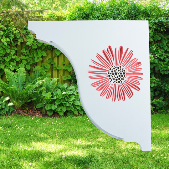 Flower Handcrafted Mailbox Post Bracket