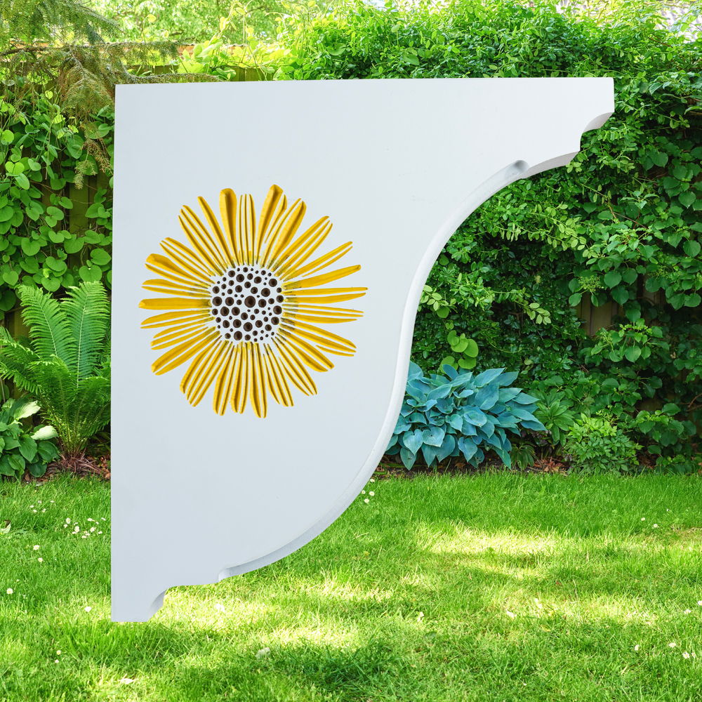 Flower Handcrafted Mailbox Post Bracket