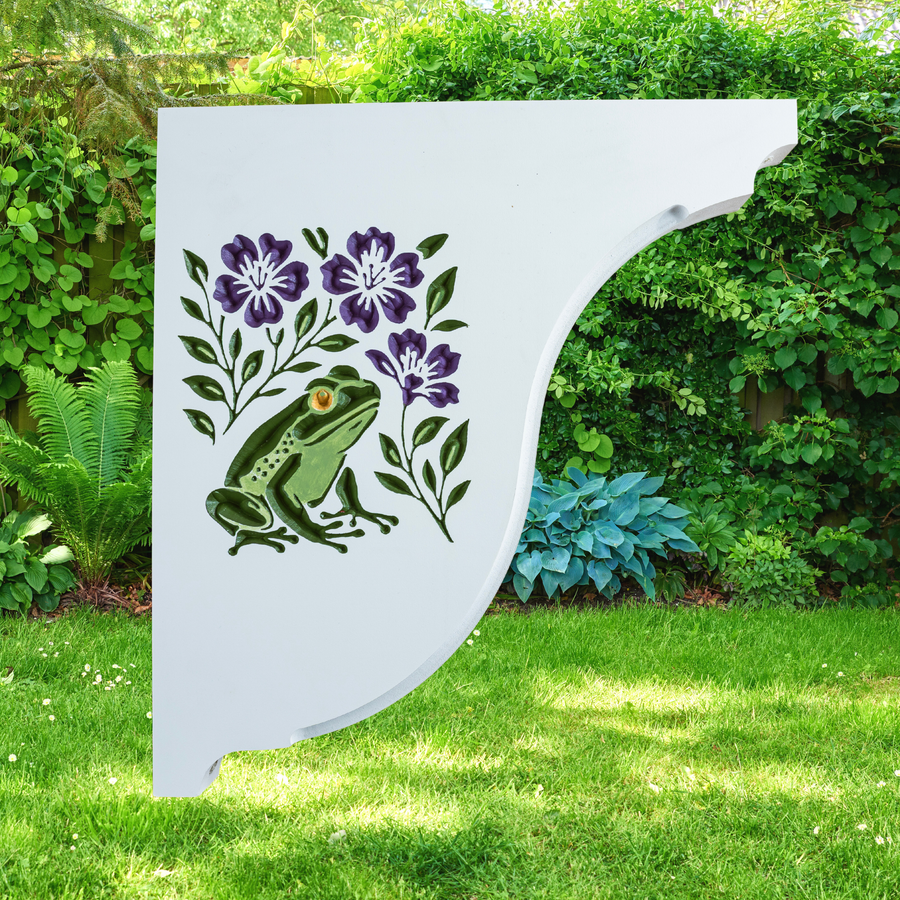 Frog Handcrafted Mailbox Post Bracket – Premier Post Accents