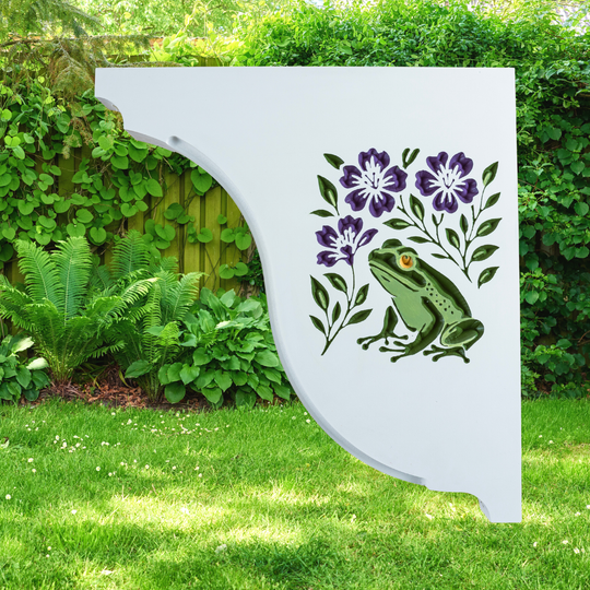 Frog Handcrafted Mailbox Post Bracket