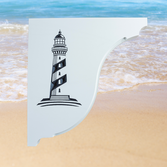 Lighthouse Handcrafted Mailbox Post Bracket