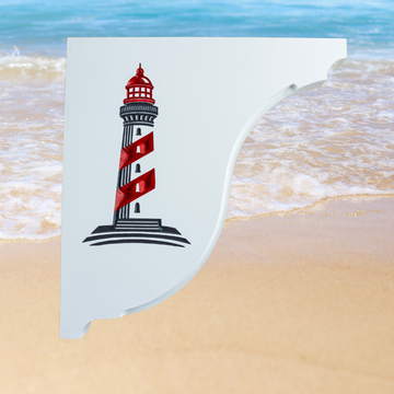 Lighthouse Handcrafted Mailbox Post Bracket