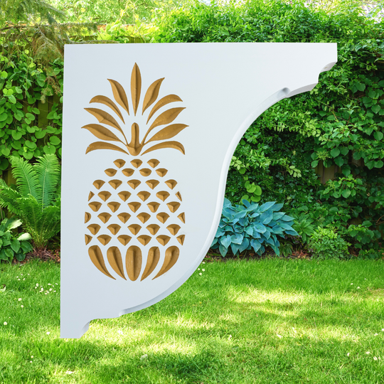 Pineapple Handcrafted Mailbox Post Bracket