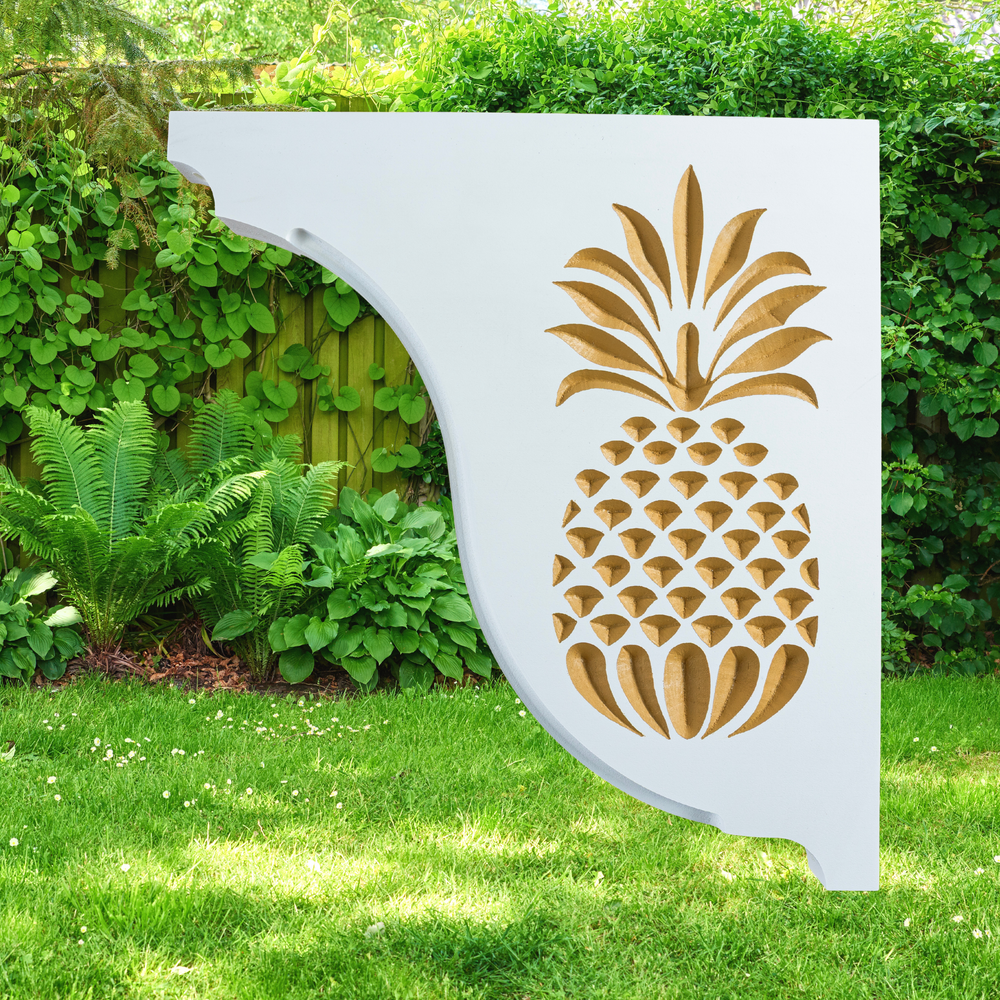 Pineapple Handcrafted Mailbox Post Bracket