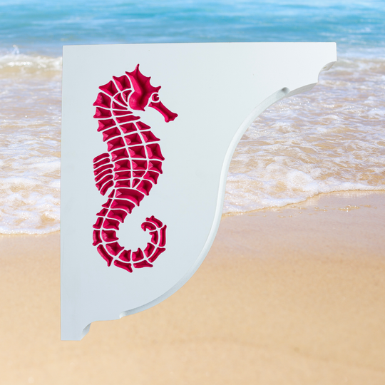 Seahorse Handcrafted Mailbox Post Bracket