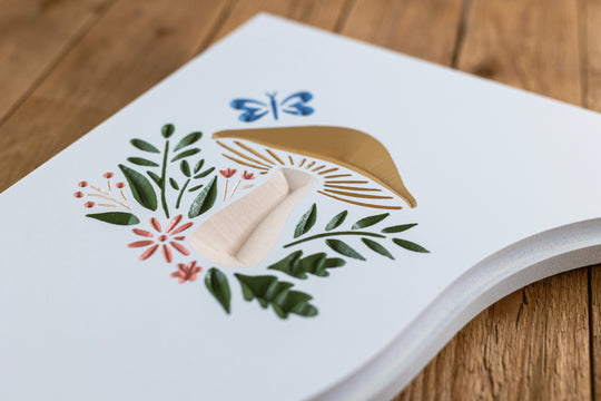 Mushroom Handcrafted Mailbox Post Bracket