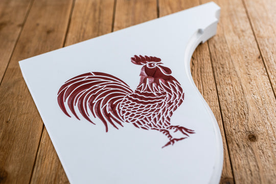 Rooster Handcrafted Mailbox Post Bracket