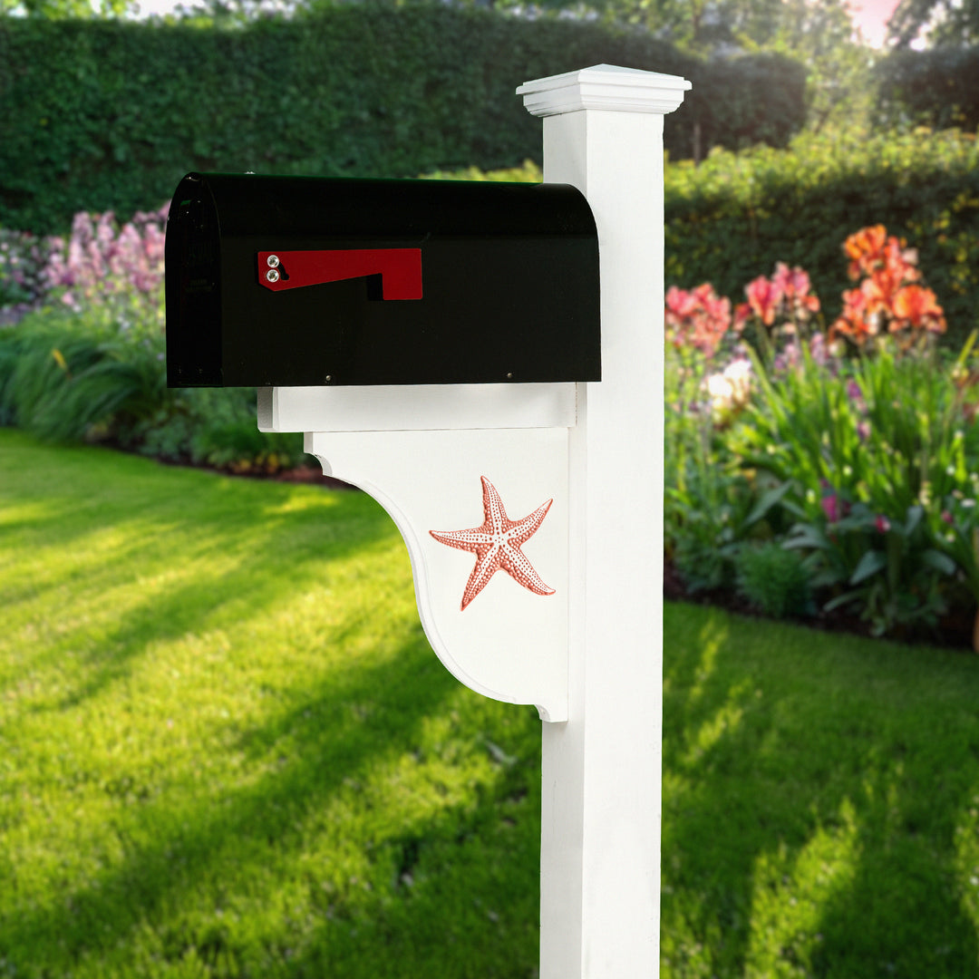 Starfish Handcrafted Mailbox Post Bracket
